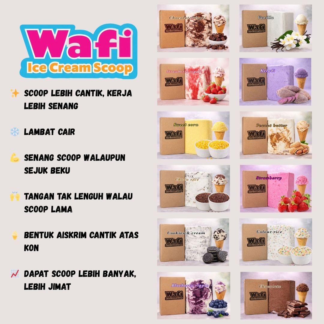 Wafi ice cream scoop